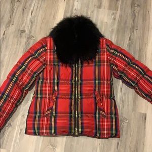 Moschino tartan red jacket 😄